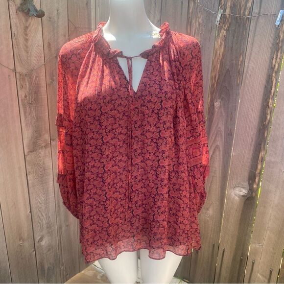 Kobi Halperin Mckenna Peasant Blouse size XL - Picture 5 of 11